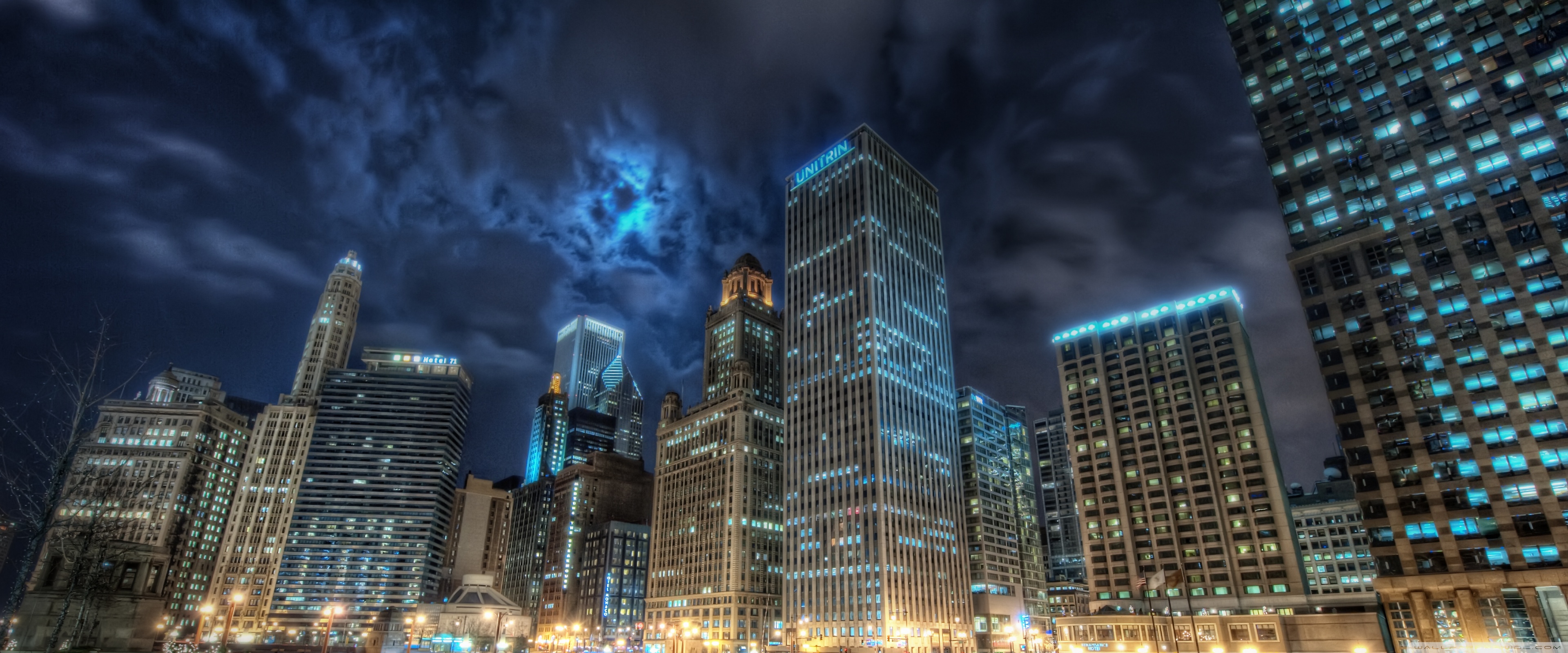 Ultra Wide Wallpaper Chicago (#2110589) - HD Wallpaper & Backgrounds