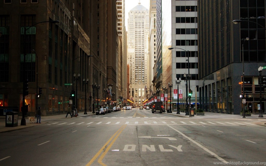High Resolution Chicago City Street Wallpapers Siwallpaperhd - Empty City Street Background , HD Wallpaper & Backgrounds