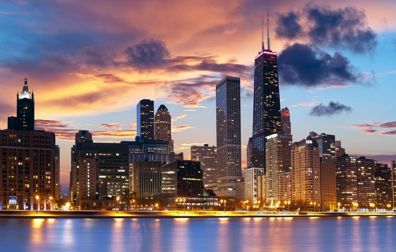 Photo Wallpaper City, The City, Chicago, Usa, Chicago, - Chicago , HD Wallpaper & Backgrounds