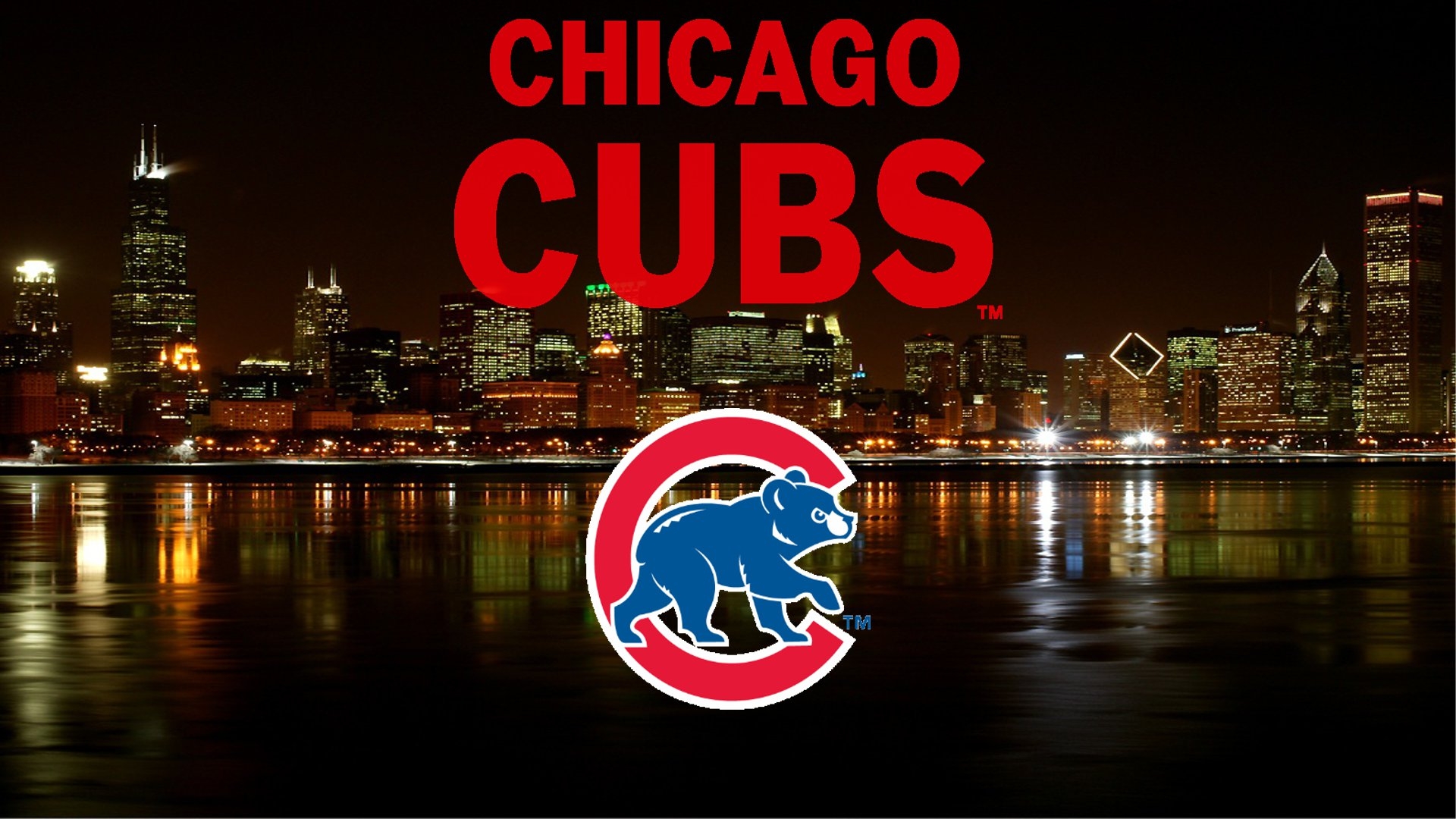 Chicago Cubs Logo City Wallpaper, Where You Can Download - Chicago Cubs Wallpaper 2016 , HD Wallpaper & Backgrounds