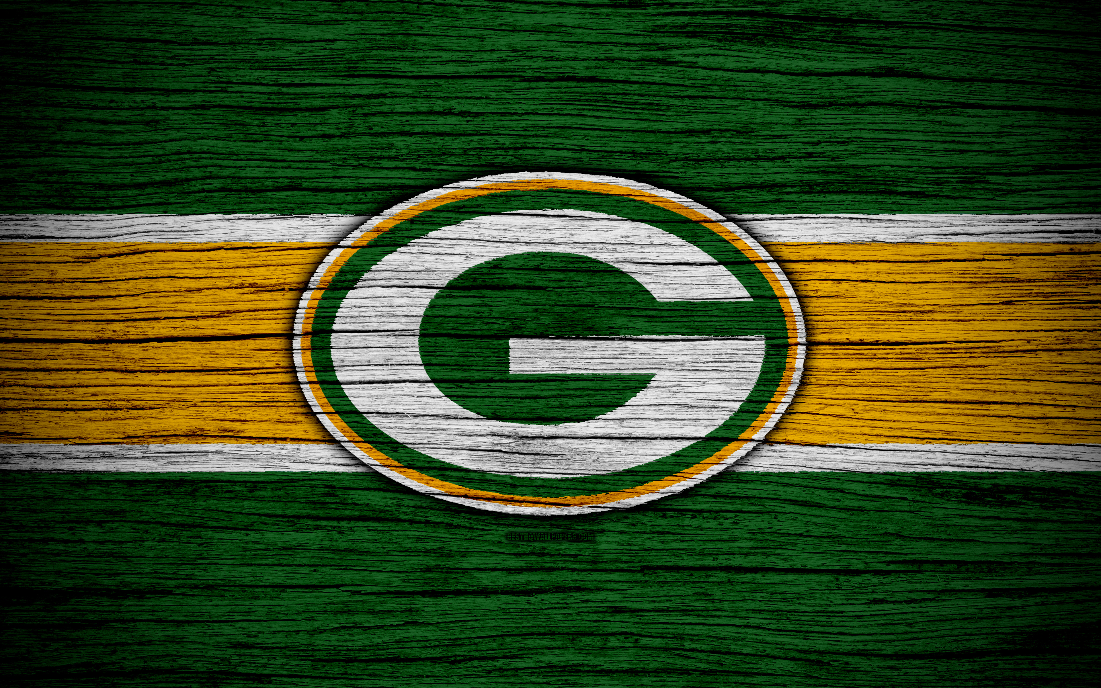 Green Bay Packers, Nfl, Nfc, 4k, Wooden Texture, American , HD Wallpaper & Backgrounds