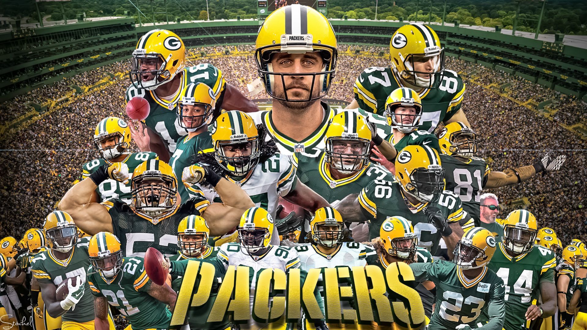 0 Green Bay Packers Wallpapers Green Bay Packers Wallpapers - 2017 Green Bay Packers , HD Wallpaper & Backgrounds