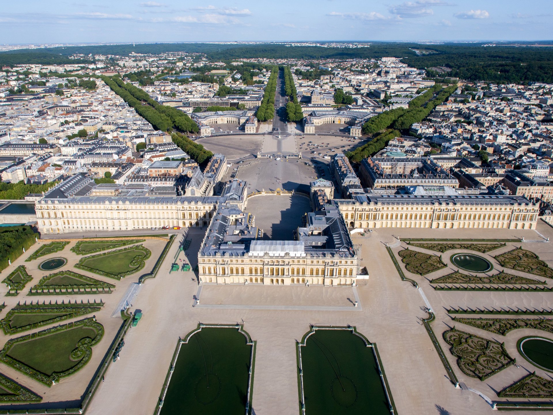 Palace Of Versailles France Wallpapers And Stock Photos - Palace Of Versailles Aerial View , HD Wallpaper & Backgrounds