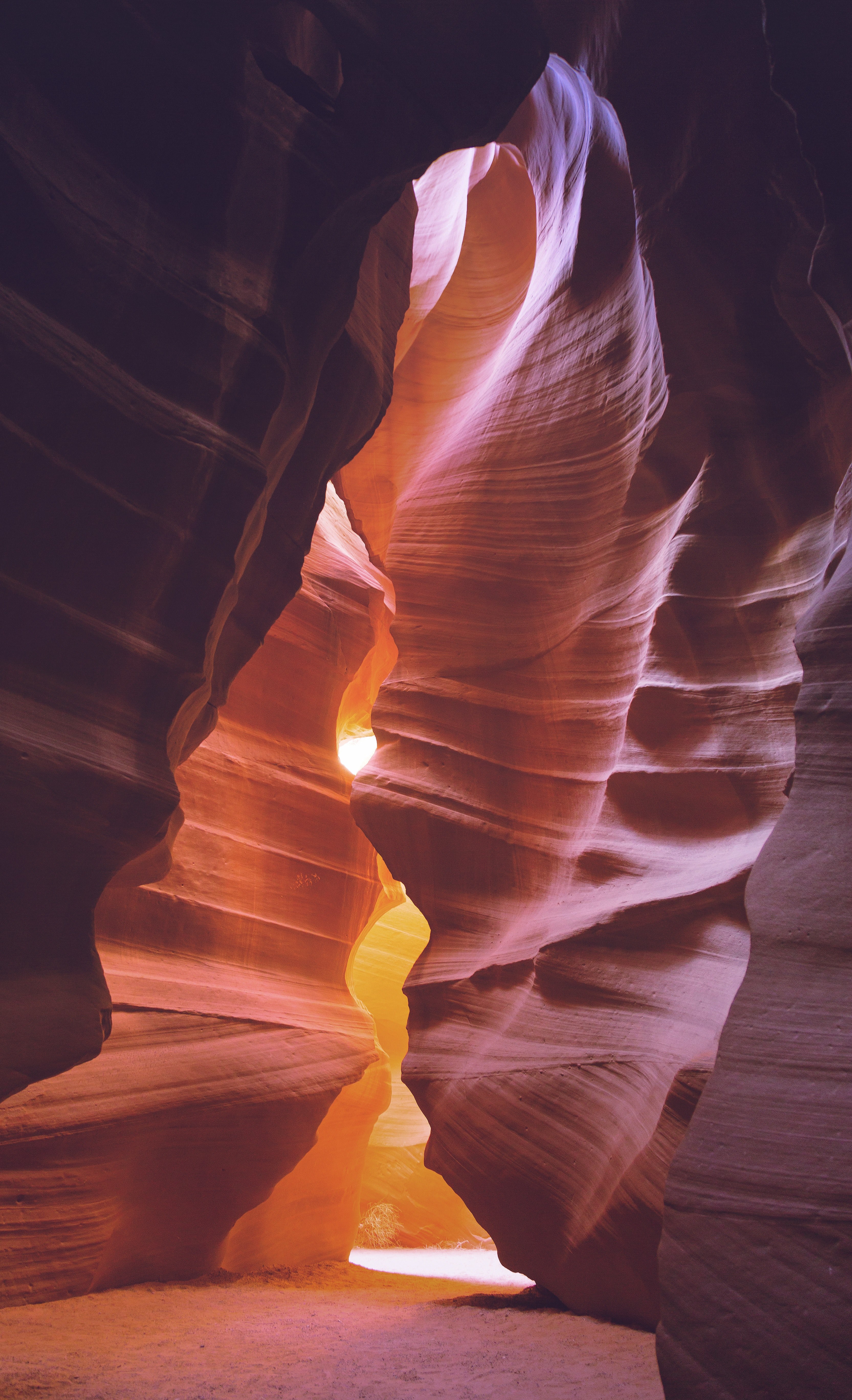 #3331x5472 Swirling Walls Of A Sandstone Ravinesandstone - Must See National Parks Utah , HD Wallpaper & Backgrounds