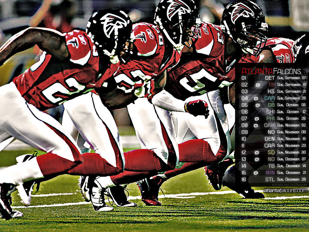 Atlanta Falcons 2008-2009 Season Wallpaper - Atlanta Falcons 2008 , HD Wallpaper & Backgrounds