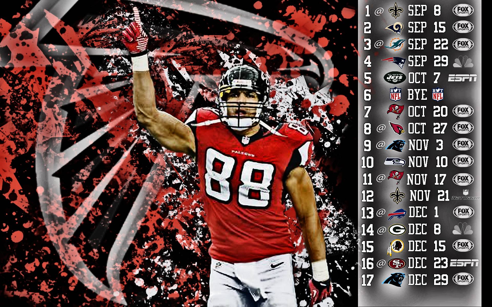 Falcons Play Schedule Wallpaper 2018 , HD Wallpaper & Backgrounds