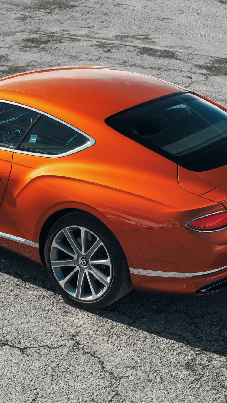 Downaload Luxurious, Bentley Continental Gt Wallpaper, - Bentley Continental Gt 2019 Orange , HD Wallpaper & Backgrounds