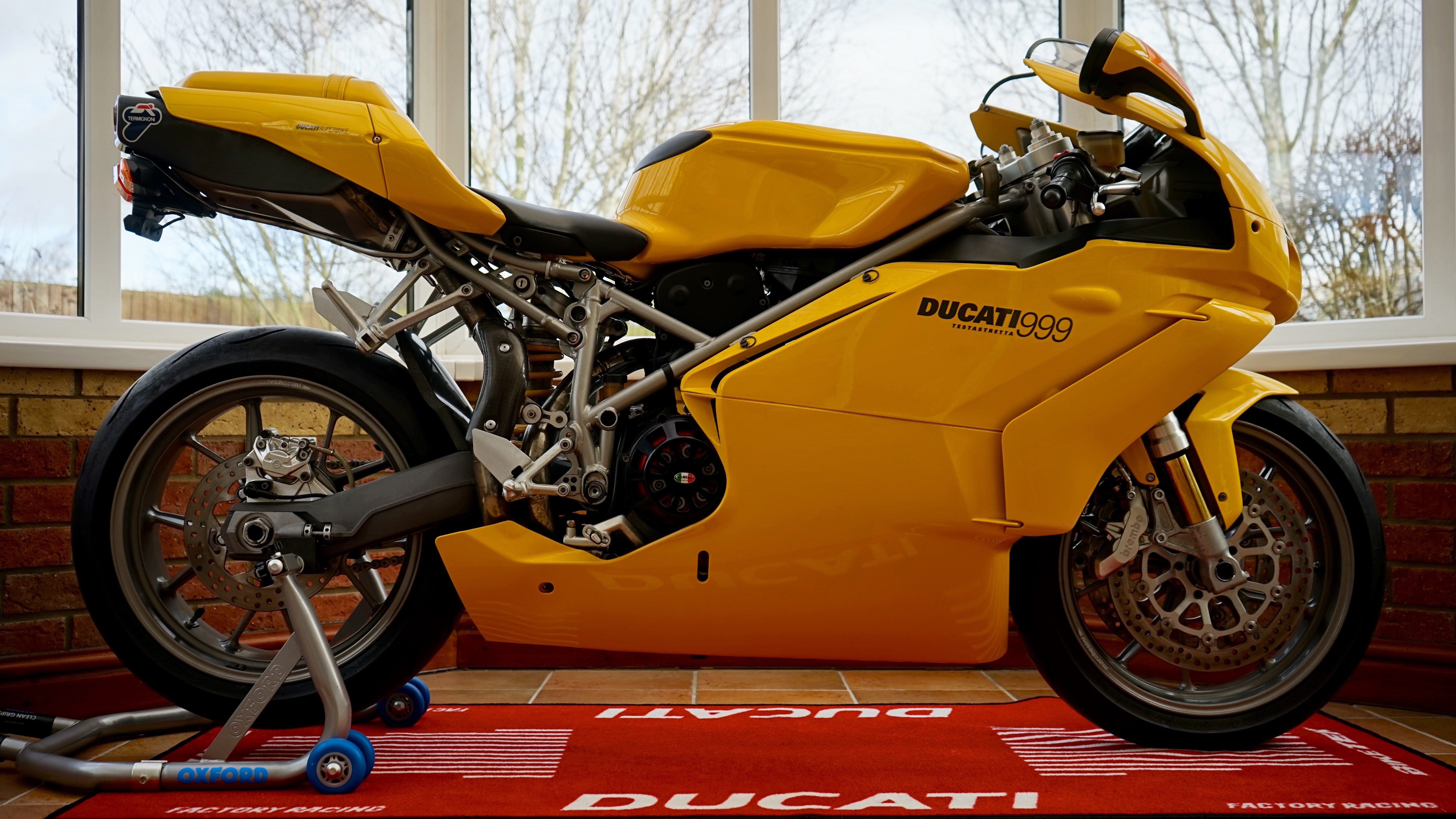 Yellow Ducati 999 , HD Wallpaper & Backgrounds