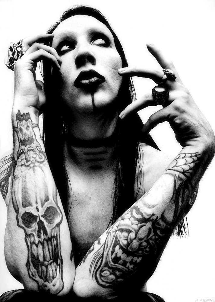 Marilyn Manson Photo - Marilyn Manson Skull Tattoo , HD Wallpaper & Backgrounds