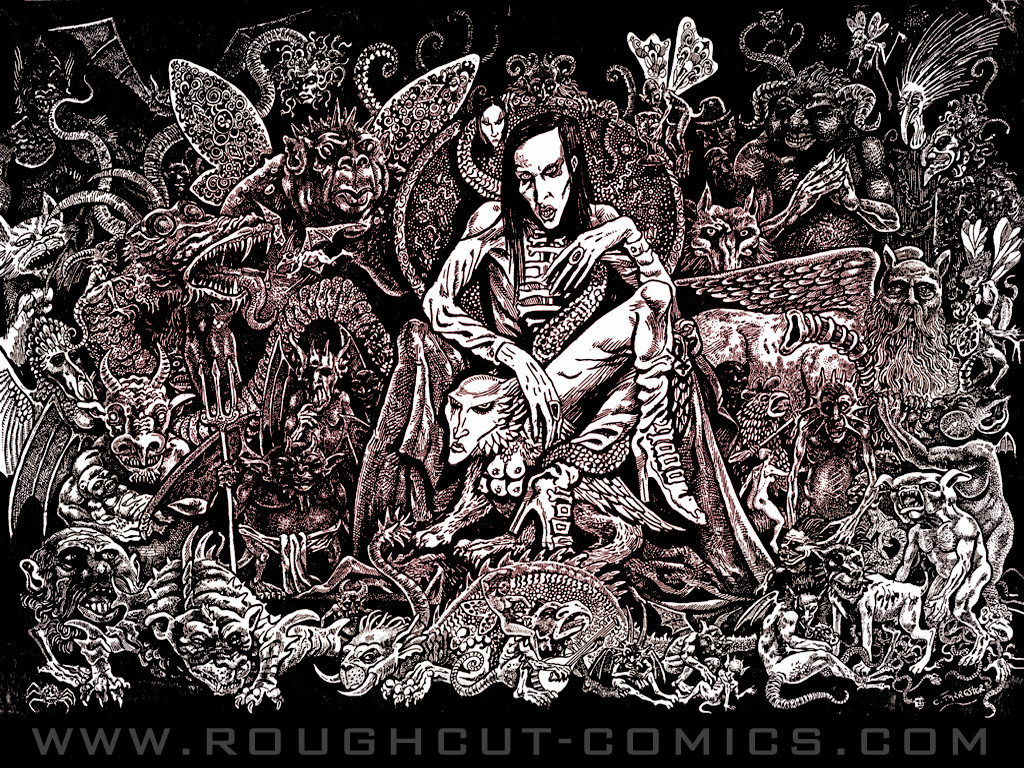 Marilyn Manson - Manson Marilyn , HD Wallpaper & Backgrounds