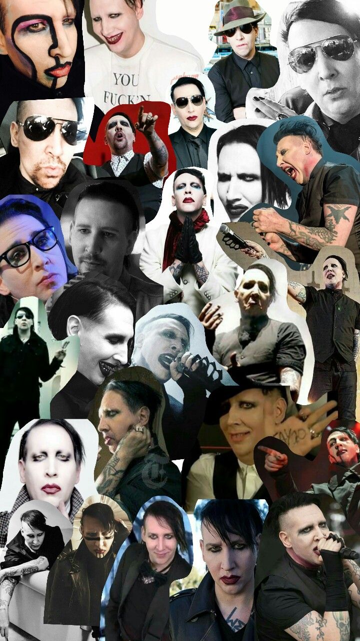 Marilyn Manson Collage , HD Wallpaper & Backgrounds