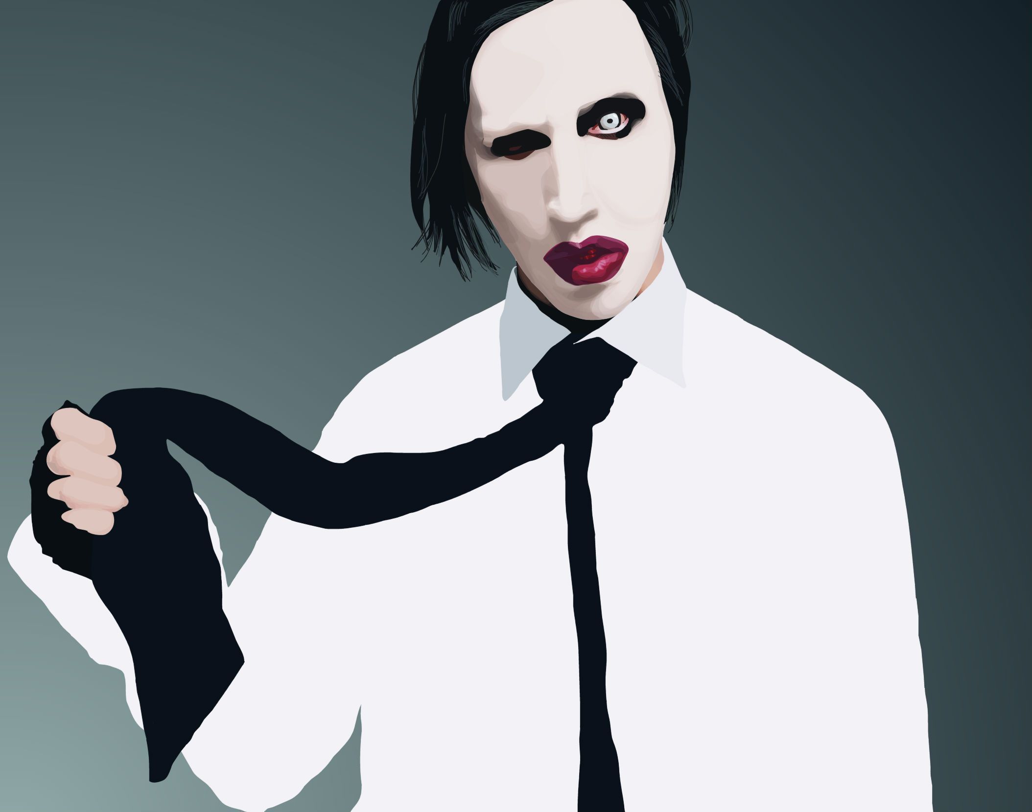 Marilyn Manson Industrial Metal Rock Heavy Shock Gothic - Marilyn Manson 1994 Wallpaper Android , HD Wallpaper & Backgrounds