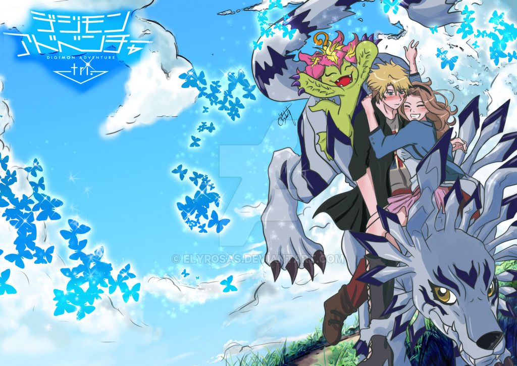 Digimon Tri Mimato Wallpaper By Elyrosas Digimon Wallpaper, - Digimon Tri , HD Wallpaper & Backgrounds