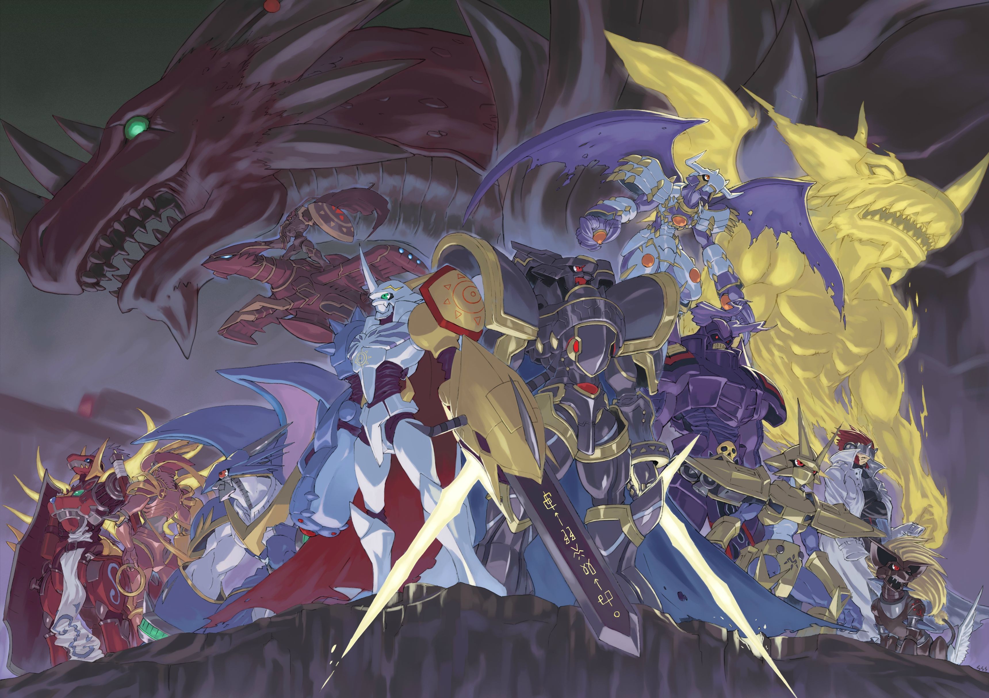 #anime, #digimon Tri, #digimon, Wallpaper - Digimon Royal Knights Fanart , HD Wallpaper & Backgrounds