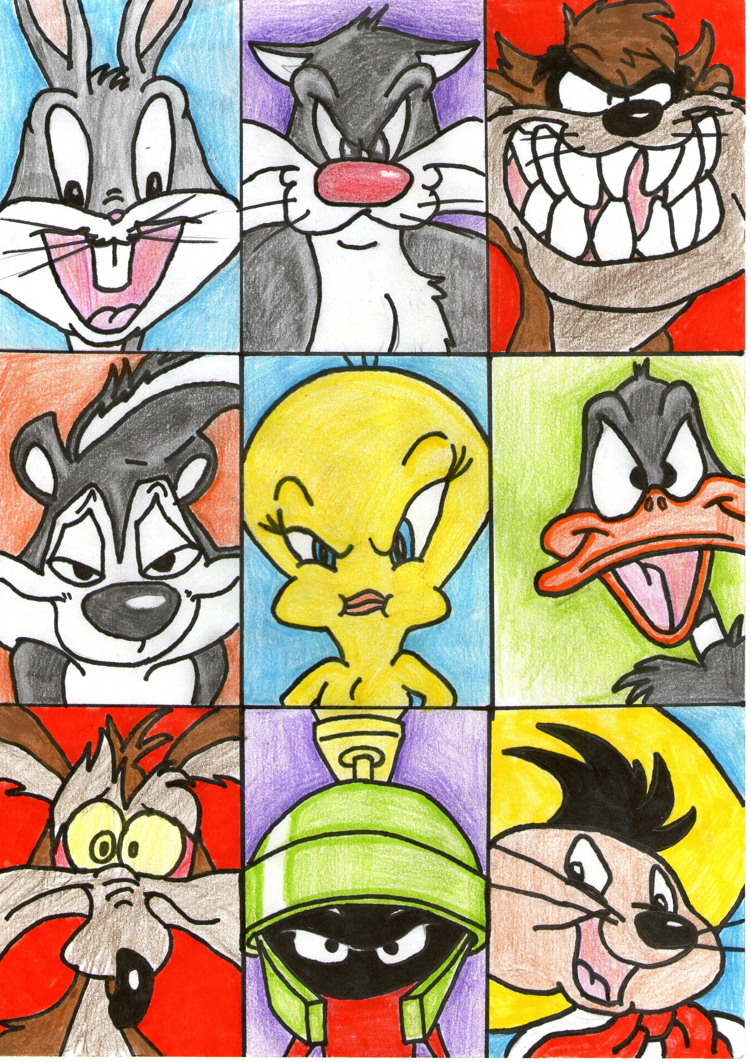 Looney Tunes Drawing Wallpaper Image For Iphone 6 Cartoons - Looney Tunes Wallpaper Iphone , HD Wallpaper & Backgrounds