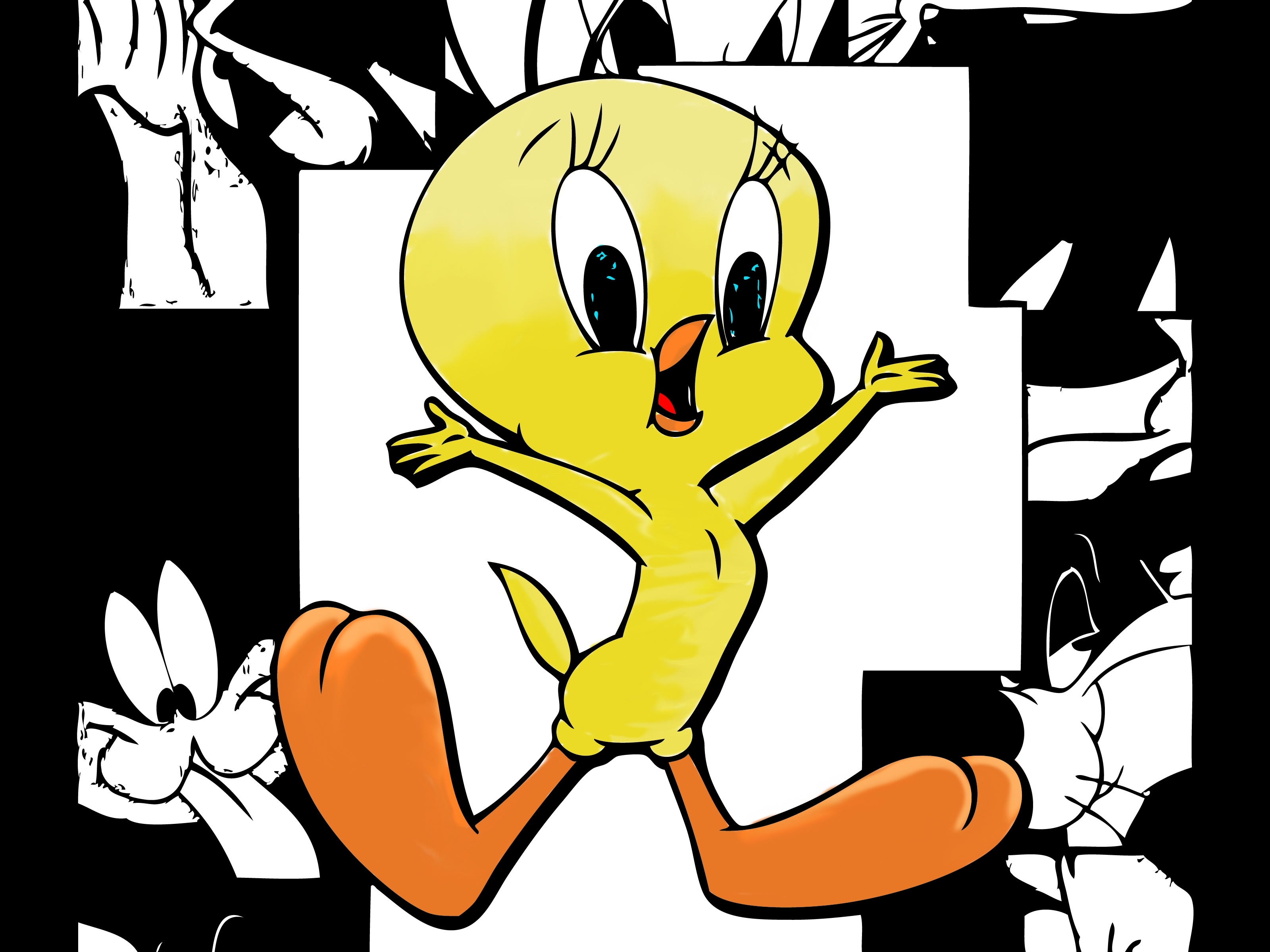 Tweety Looney Tunes Sylvester F Wallpaper , HD Wallpaper & Backgrounds