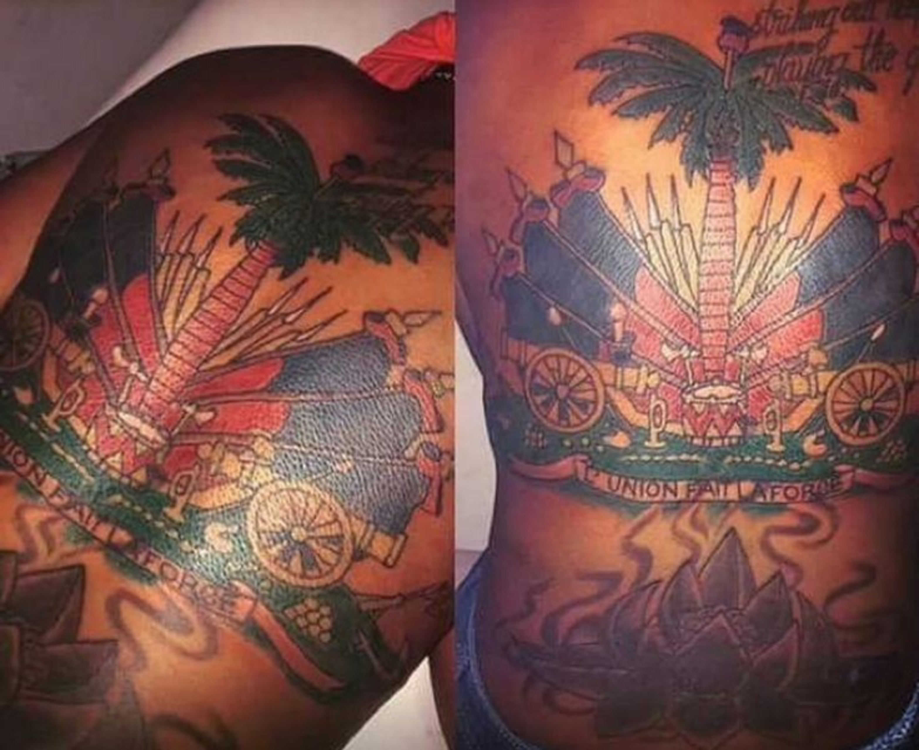 Mobiles Qhd - Haitian Flag Back Tattoo , HD Wallpaper & Backgrounds