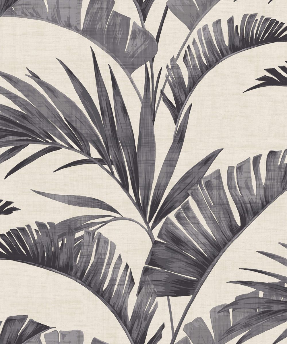 Banana Palm Charcoal Wallpaper By Arthouse - Banana Leaf Wallpaper Tropical , HD Wallpaper & Backgrounds