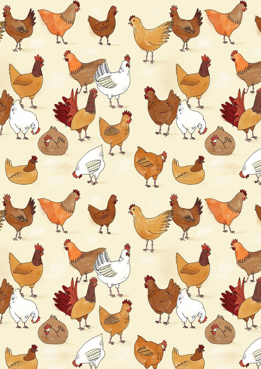 Mobiles Hd Resolutions 480 X 800 768 X - Chicken Pattern , HD Wallpaper & Backgrounds