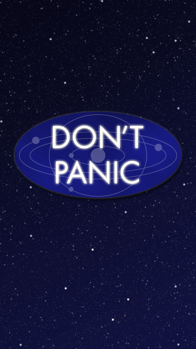Optimized For Iphone - Don T Panic , HD Wallpaper & Backgrounds