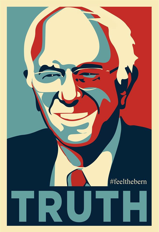 Bernie Sanders Truth - Political Poster Usa , HD Wallpaper & Backgrounds