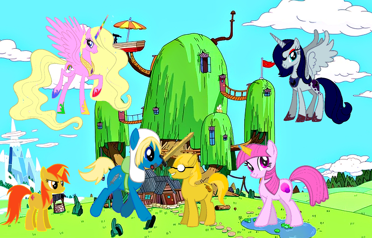 My Little Pony Friendship Is Magic Images Mlp - Adventure Time And Mlp , HD Wallpaper & Backgrounds