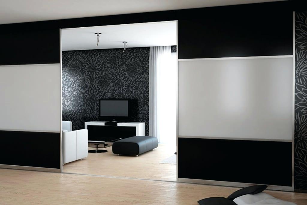 Diy Temporary Wall Temporary Wall Diy Removable Fabric - Sliding Door Living Room Divider , HD Wallpaper & Backgrounds