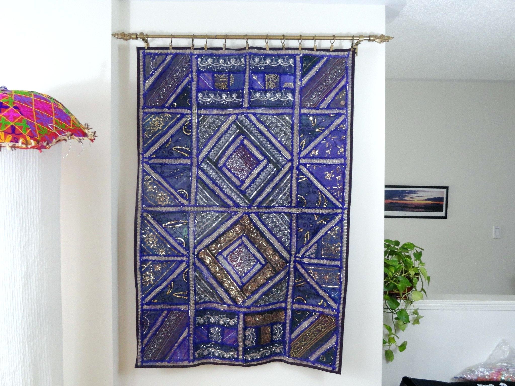 Fabric Wall Decor Diy Wallpaper With Starch Hangings - Fabric Wall