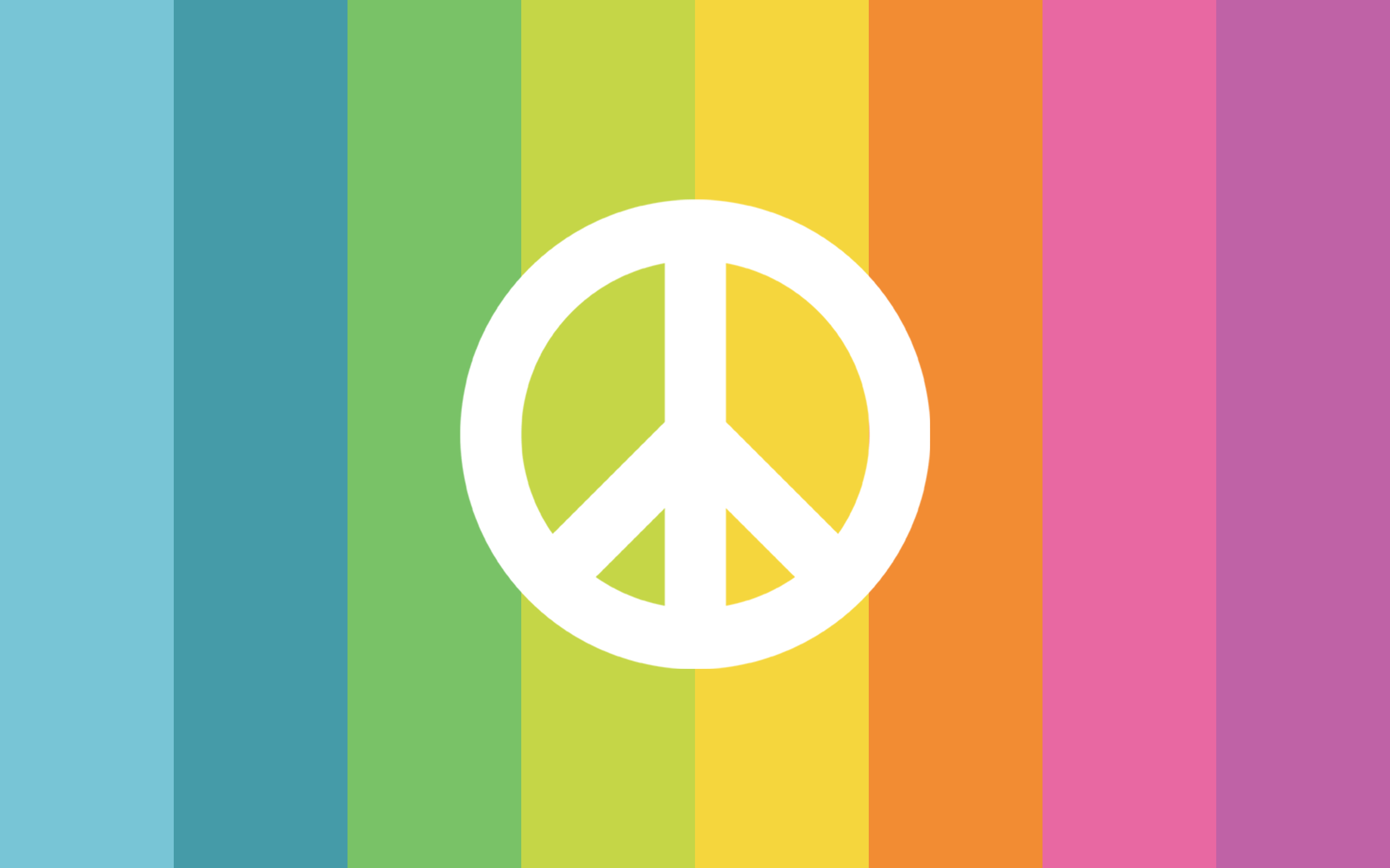 Logos For > Colorful Peace Sign Backgrounds For Desktop - Peace And Love Logo , HD Wallpaper & Backgrounds