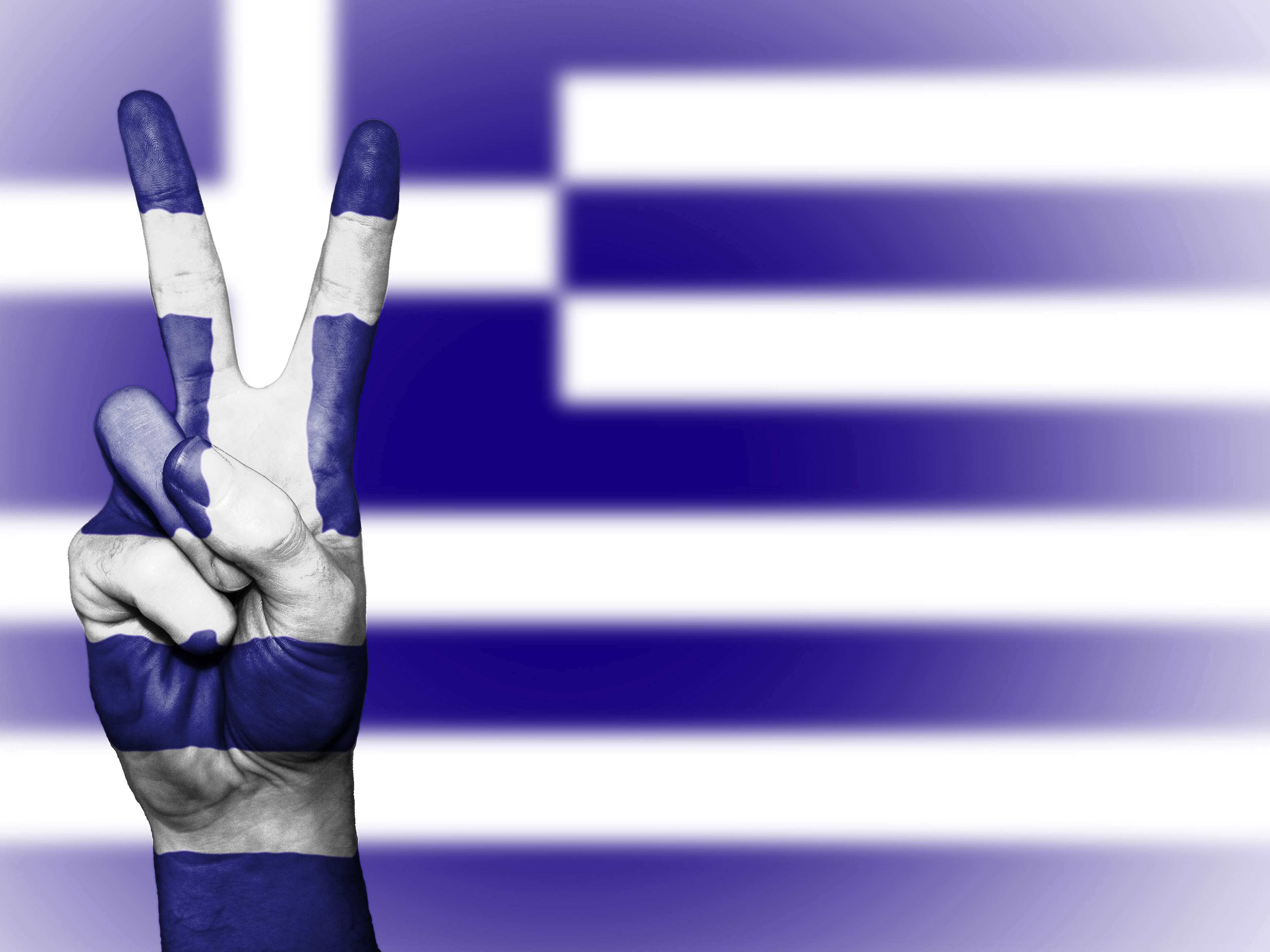 Art, Colors, Conceptual, Fingers, Flag, Greece, Hand, - Peace Greece , HD Wallpaper & Backgrounds