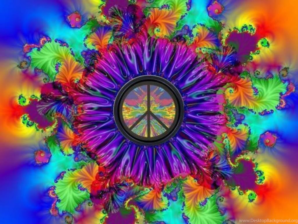 Wallpapers - Love And Peace Psychedelic , HD Wallpaper & Backgrounds