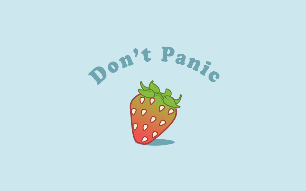Don’t Panic Wallpaper - Illustration (#2127295) - HD Wallpaper