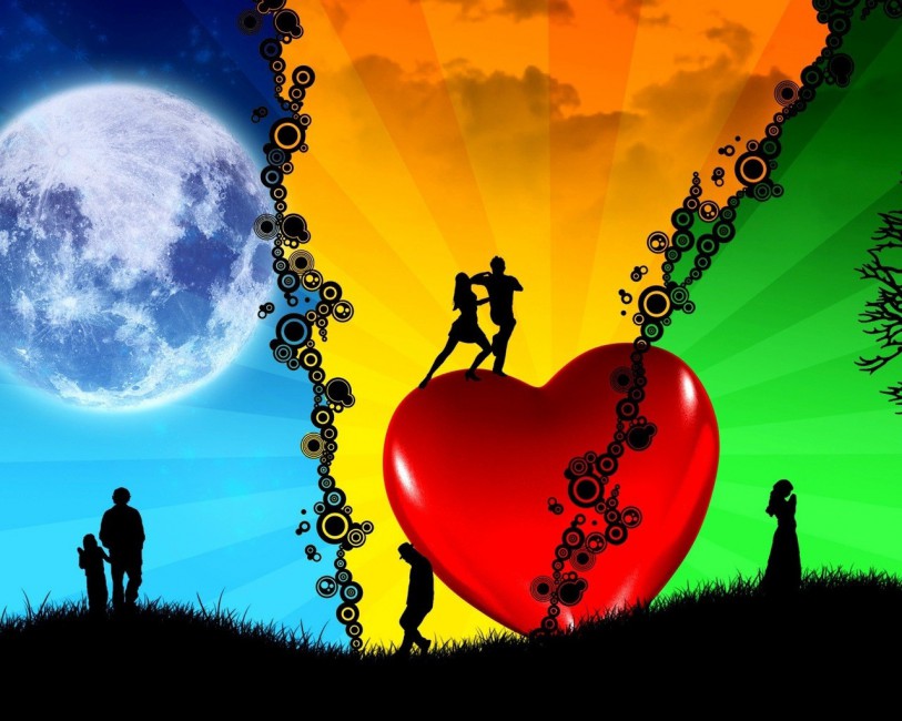 Passion Peace Dance Heart Love - Background Of Love Life , HD Wallpaper & Backgrounds