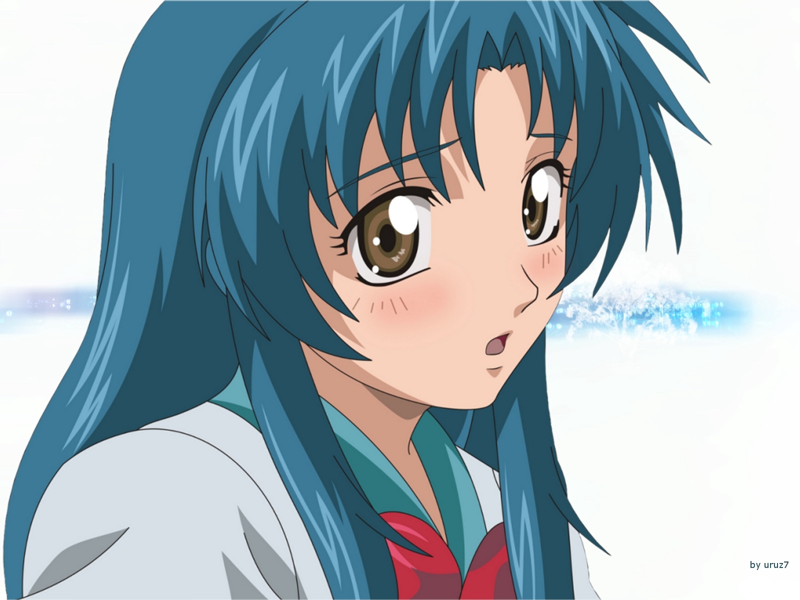 Wallpaper Full Metal Panic, Chidori Kaname, Girl, Surprise, - Kaname Chidori Full Metal Panic , HD Wallpaper & Backgrounds