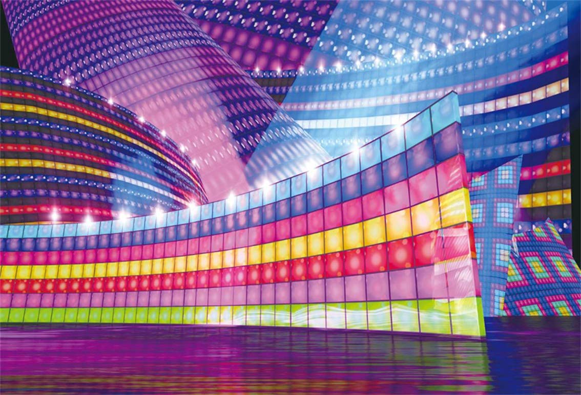 5ft Disco Hall Lights Backdrop Night Club Neon Light - Disco Hall , HD Wallpaper & Backgrounds