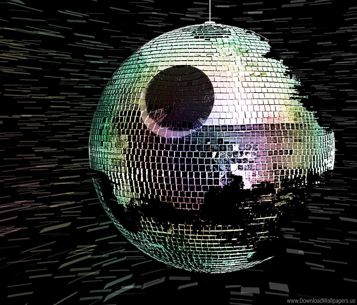 Death Star/disco Ball Wallpaper - Death Star Disco Ball , HD Wallpaper & Backgrounds