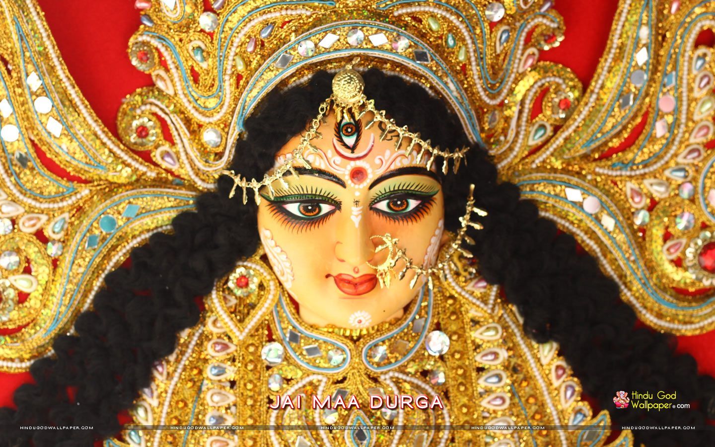 Durga Maa Asche Wallpaper Free Download - Durga Maa Photo Download , HD Wallpaper & Backgrounds