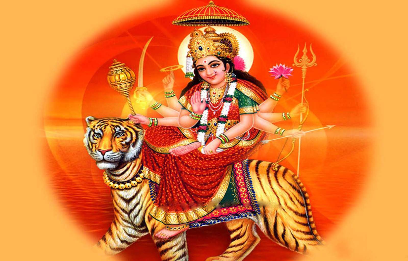 Durga Mata Hd Wallpaper - Jai Mata Di , HD Wallpaper & Backgrounds