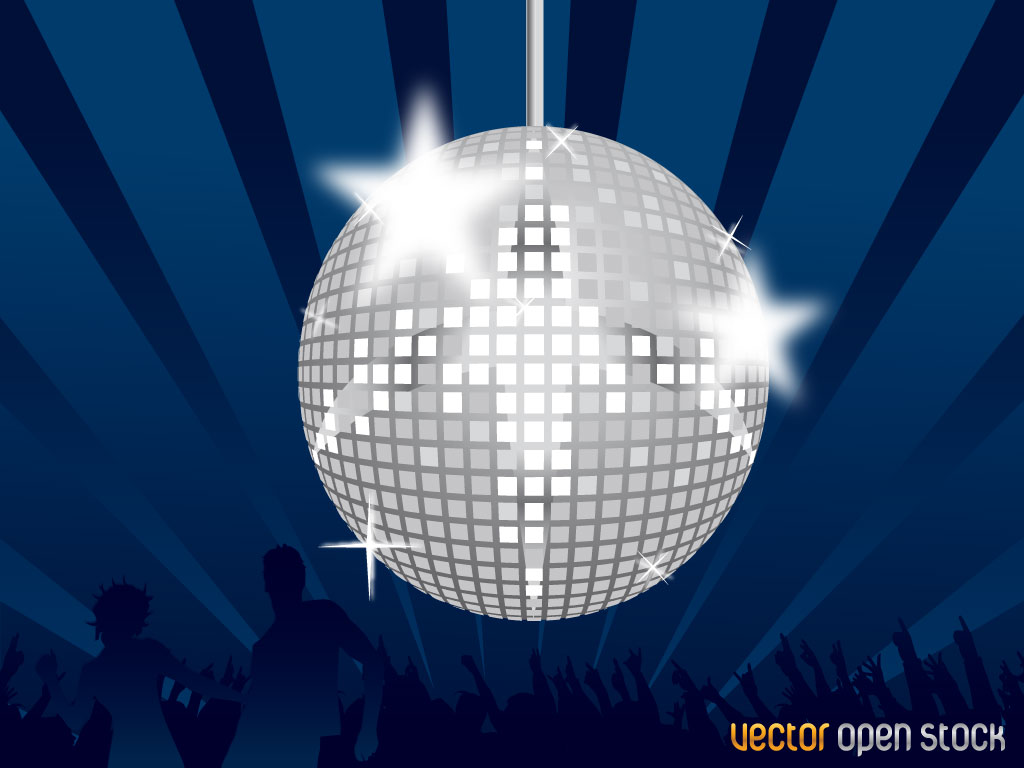 Mirror Ball Vector - Disco Ppt Background , HD Wallpaper & Backgrounds
