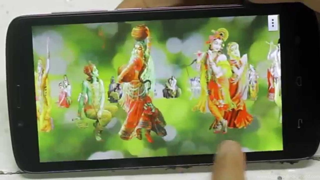 Radha Krishna Free Animated 4d Mobile App, Live Wallpapers - Wallpaper , HD Wallpaper & Backgrounds