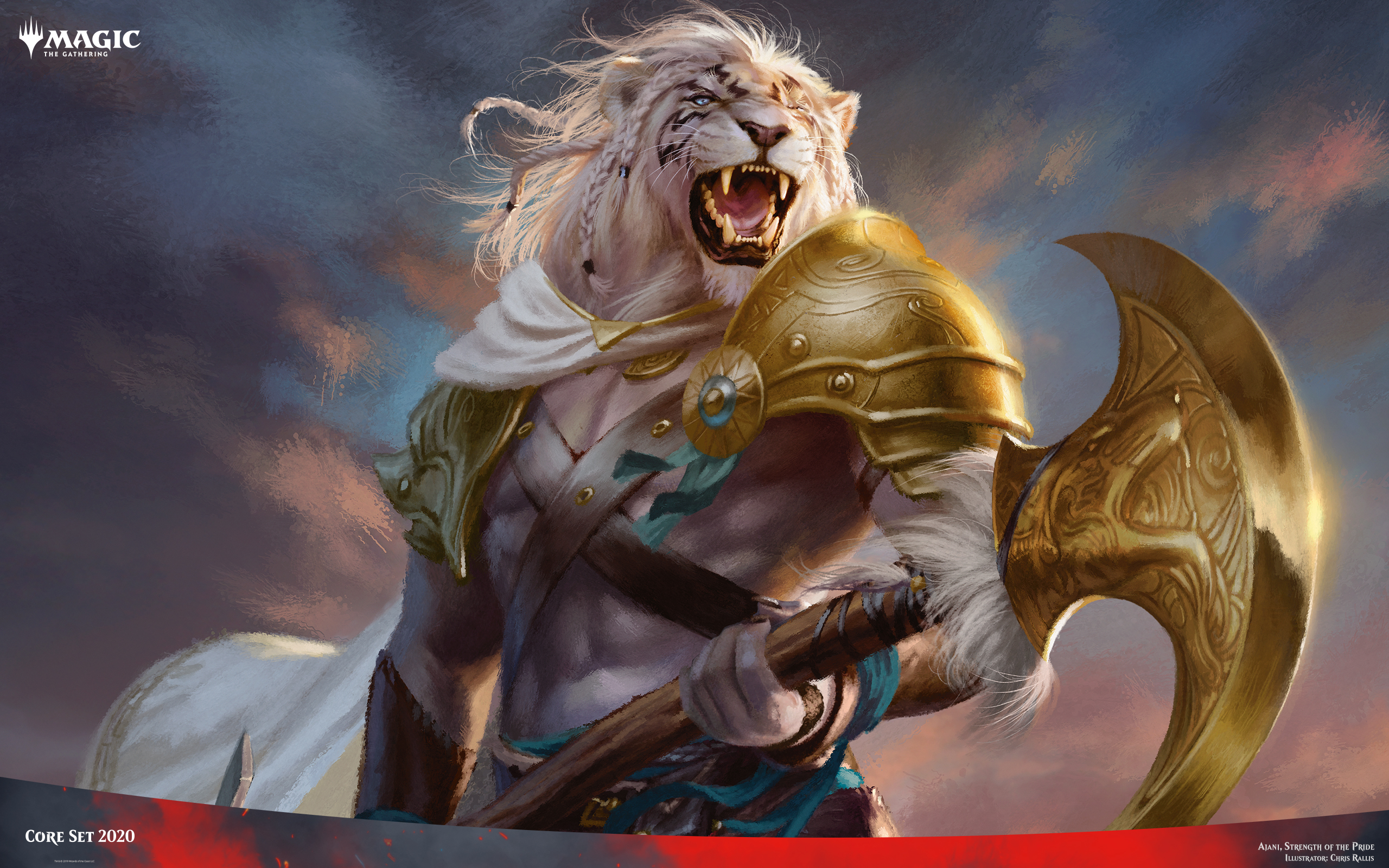 Ajani, Strength Of The Pride - Mtg Core Set 2020 , HD Wallpaper & Backgrounds