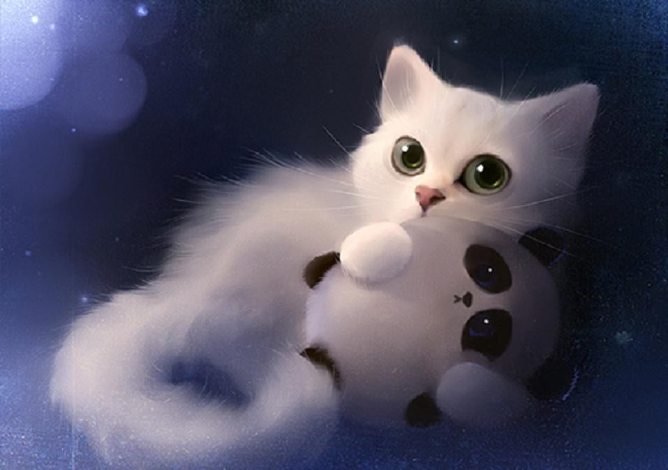 Cats Lovely Sweet Animals Cute Exotic Cat Wallpaper - Cute Panda , HD Wallpaper & Backgrounds