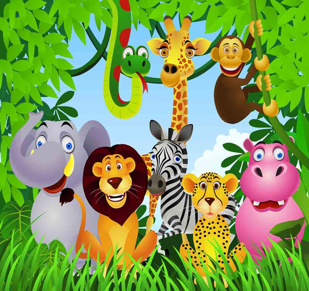 Safari Animal Wallpaper - Jungle Safari Animals , HD Wallpaper & Backgrounds