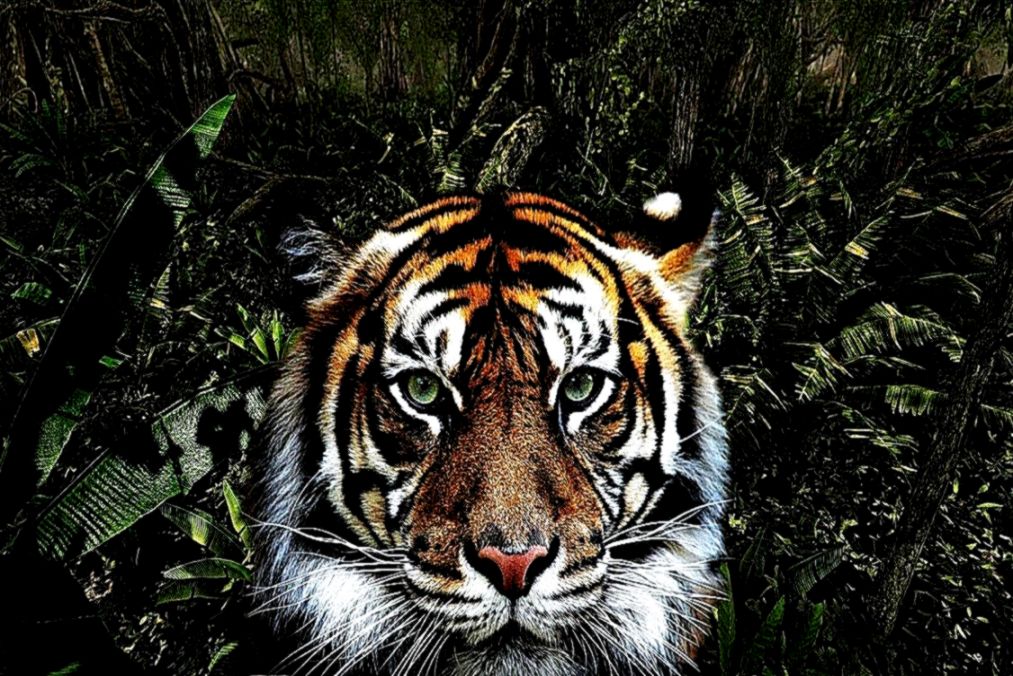 Jungle Animals Real Life Desktop Wallpaper Hd Wallpapers - Tiger Eyes In Nose , HD Wallpaper & Backgrounds