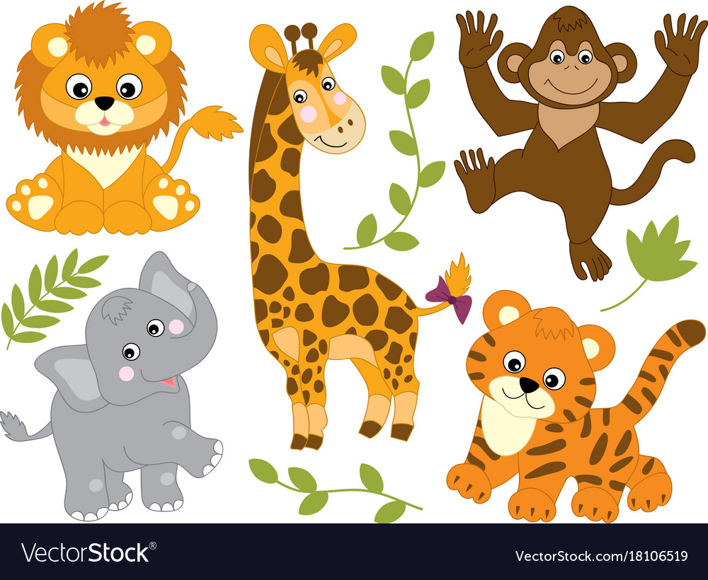 Jungle Animals Wallpaper - Safari Animals , HD Wallpaper & Backgrounds