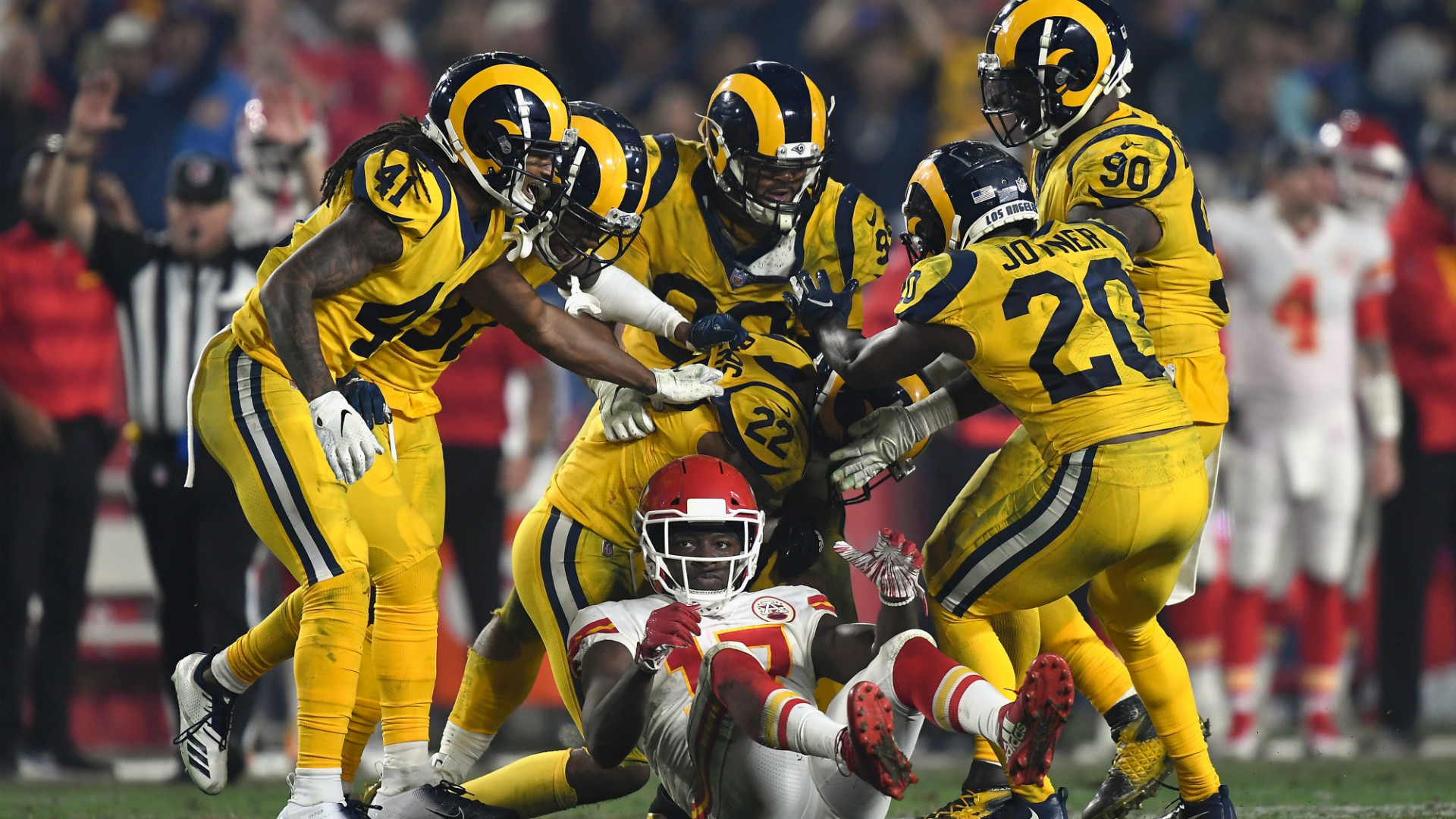 Rams-chiefs Result Monday Night Sends Ripples Beyond - Happy Thanksgiving La Rams , HD Wallpaper & Backgrounds