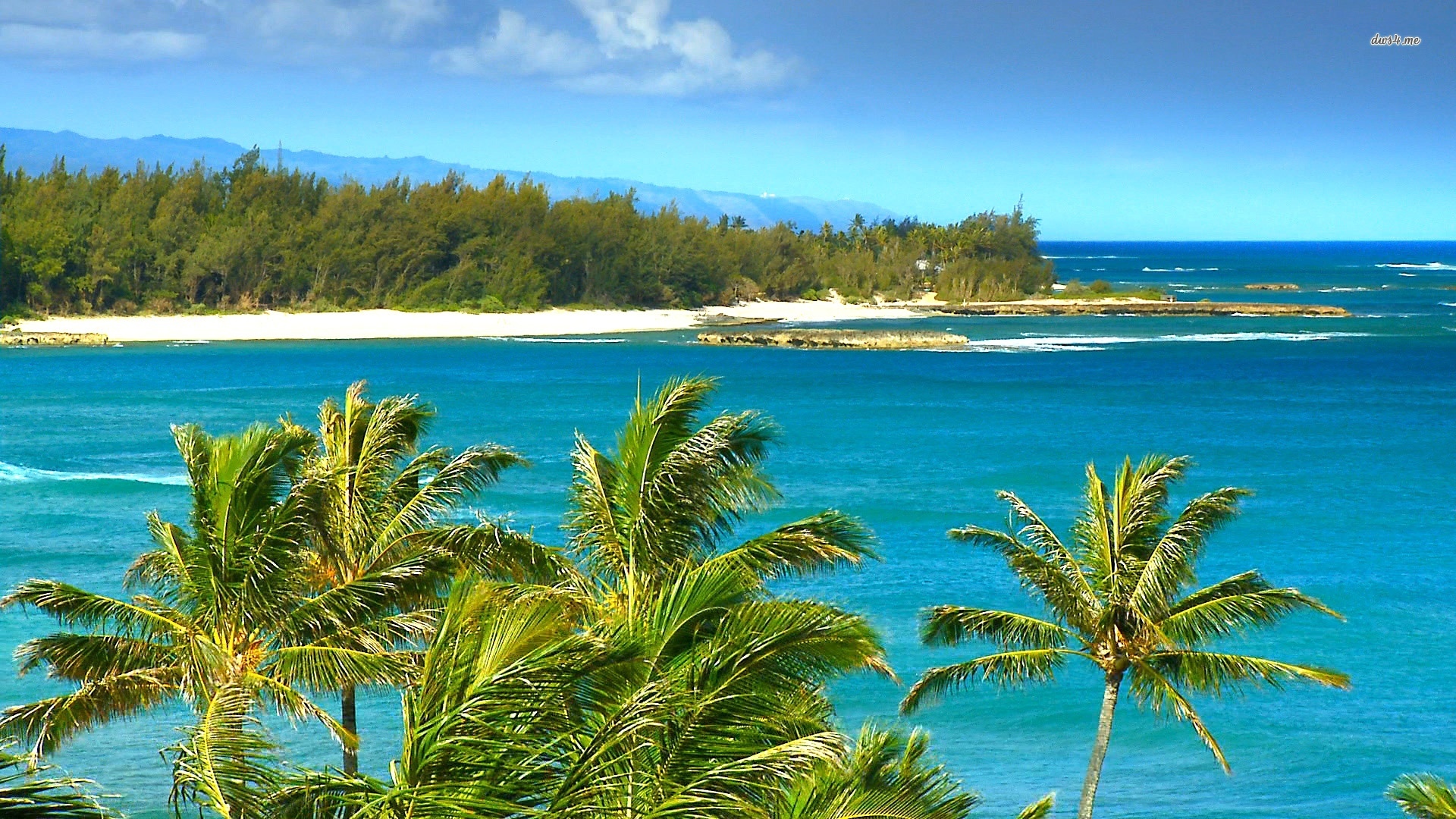 Hd Wallpaper Hawaii Pixelstalk V Hawaiian Beach Wallpapers - Hawaii Beaches Hd , HD Wallpaper & Backgrounds