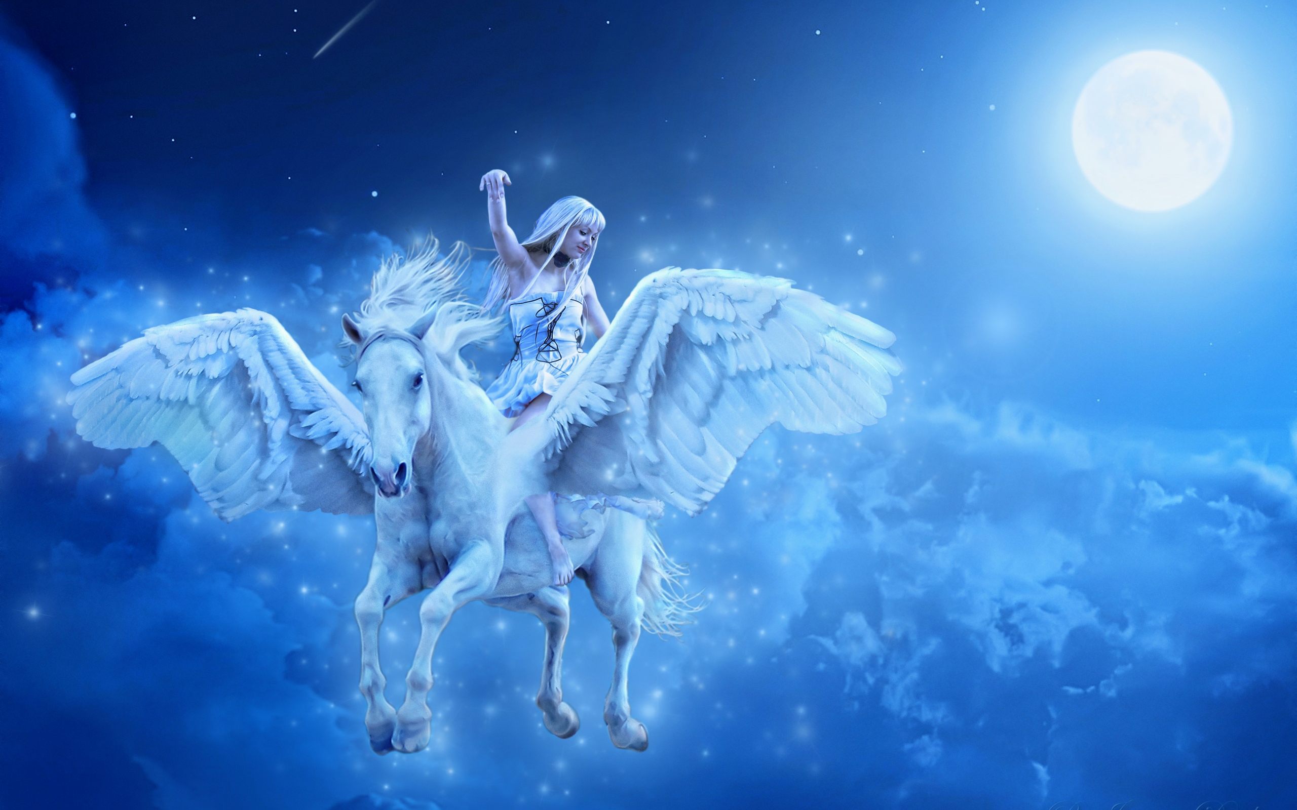 Running Horse Wallpaper Free Download - Flying Horse With King , HD Wallpaper & Backgrounds