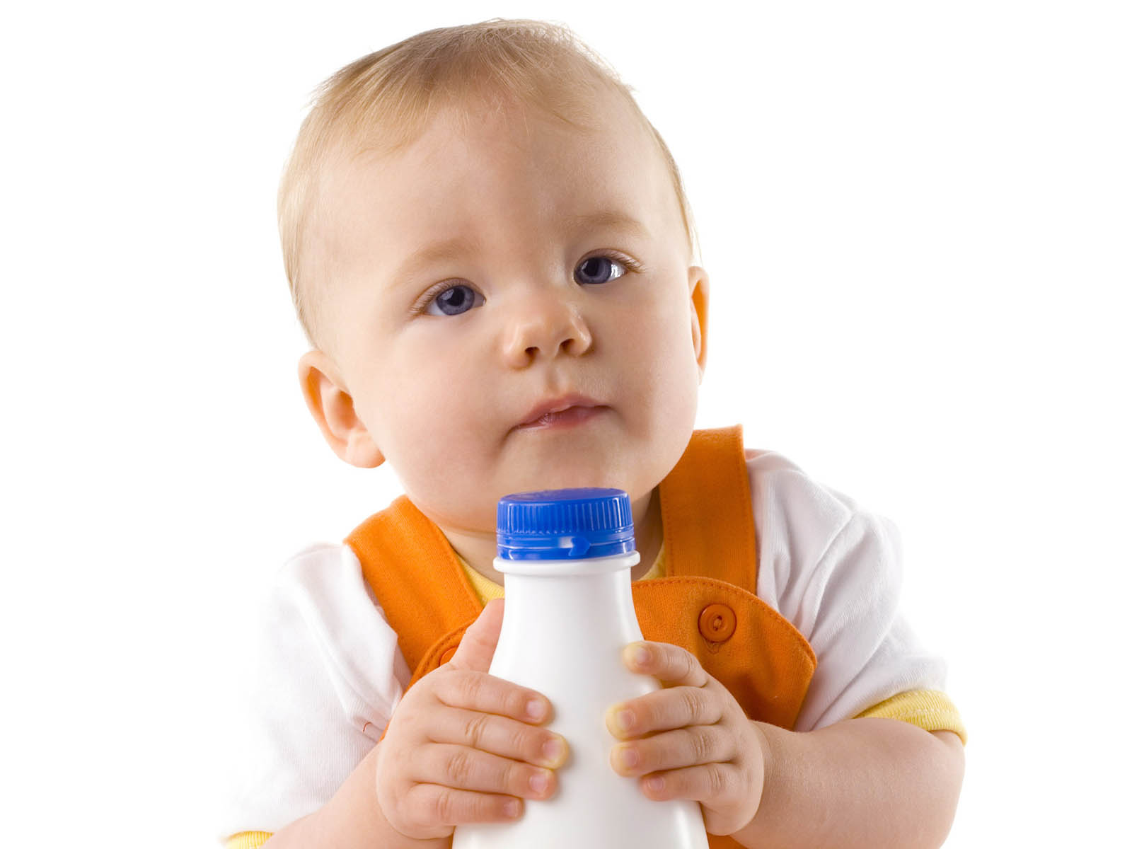 Wallpapers Smart Babies Wallpapers - Baby With Feeding Bottle Hd , HD Wallpaper & Backgrounds