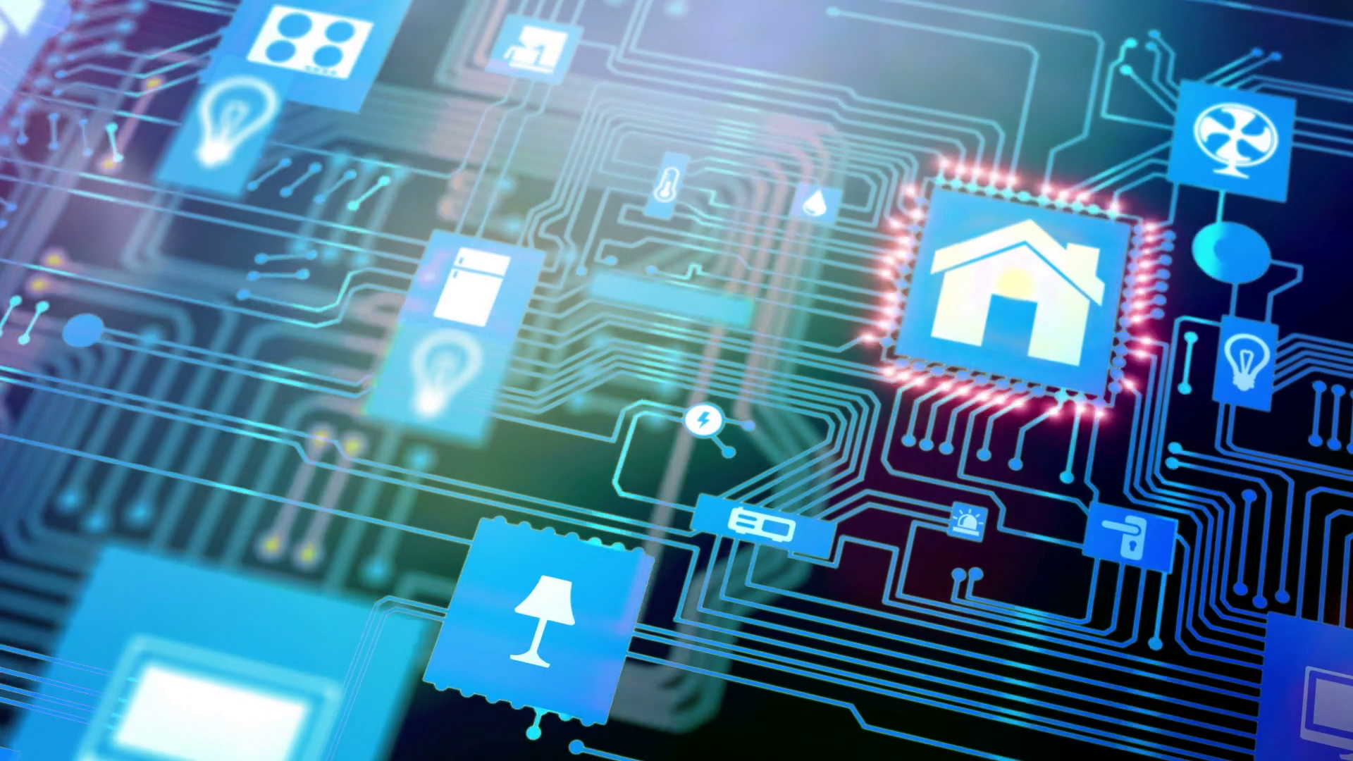 Smarthome House Automation Icon On Motherboard, Future , HD Wallpaper & Backgrounds